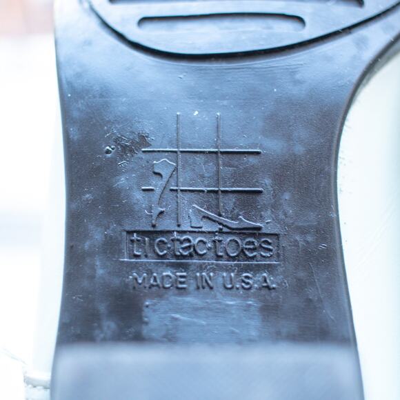 Vintage White Leather Booties Size 7 - Picture 8 of 8